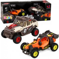 Set of 2 off-road vechicles, lights, sounds, 14 cm 05819