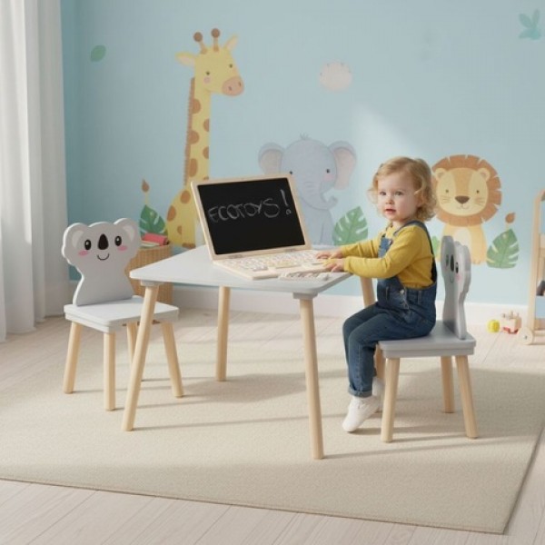 Galdiņš+ 2 krēsliņi KOALA 07042-Bērnu mēbeles-bebis.lv