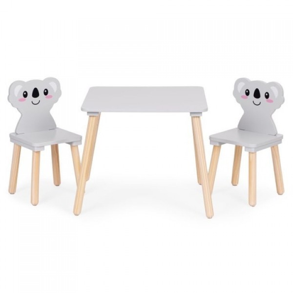 Galdiņš+ 2 krēsliņi KOALA 07042-Bērnu mēbeles-bebis.lv