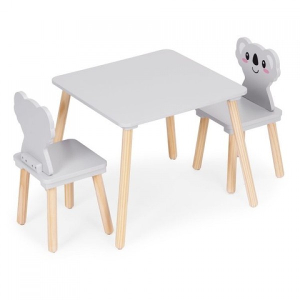 Galdiņš+ 2 krēsliņi KOALA 07042-Bērnu mēbeles-bebis.lv