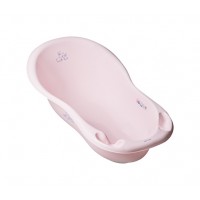 102 cm bathtub with drain RABBITS light pink KR-005-104