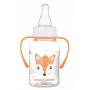 Pudele ar rokturiem CUTE ANIMALS 120 ml 11/823 orange-Bērna barošana-bebis.lv