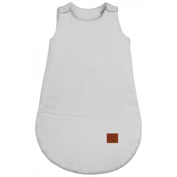 Muslīna guļammaiss BABY SOFT grey (1398)-Gultas veļa un piederumi-bebis.lv