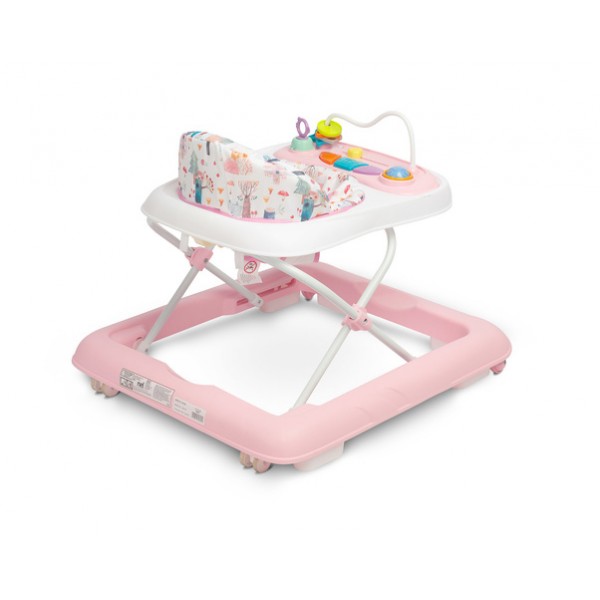 Baby walker NEL PINK (20762)-Bērnu transportlīdzekļi-bebis.lv