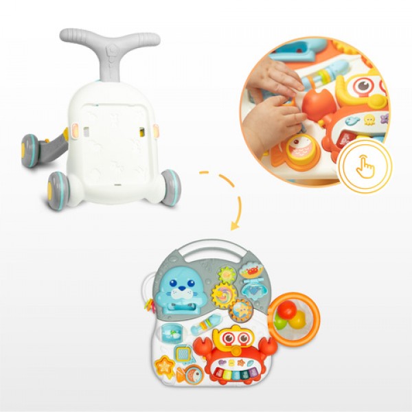 Игрушка-толкалка и игровой столик SPARK GREEN 20952-ДЛЯ МАЛЫШЕЙ (~0-5 лет)-bebis.lv