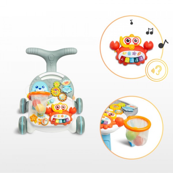 Игрушка-толкалка и игровой столик SPARK GREEN 20952-ДЛЯ МАЛЫШЕЙ (~0-5 лет)-bebis.lv