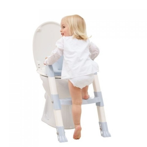 WC sēdeklis ar pakāpienu KIDDYLOO baby blue TH-2172543-Bērna tualete-bebis.lv
