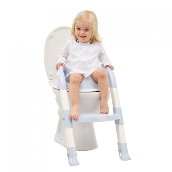 WC sēdeklis ar pakāpienu KIDDYLOO baby blue TH-2172543-Bērna tualete-bebis.lv