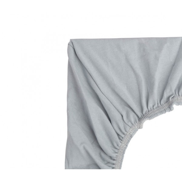 Простыня джерси для колыбельки 90x40 cm GREY 22191-Постельные принадлежности-bebis.lv
