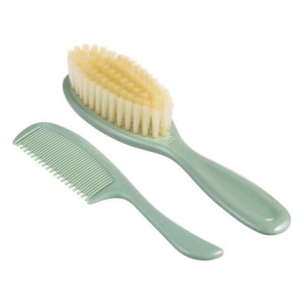 Comb and brush 02/417 green Goose-BABY CARE-bebis.lv