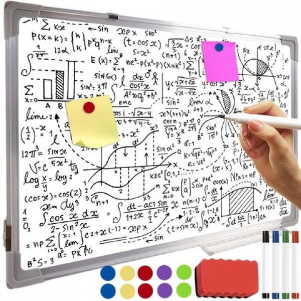 Магнитная доска DRY-ERASE+аксессуары 60x40 cm 24325-Игрушки-bebis.lv