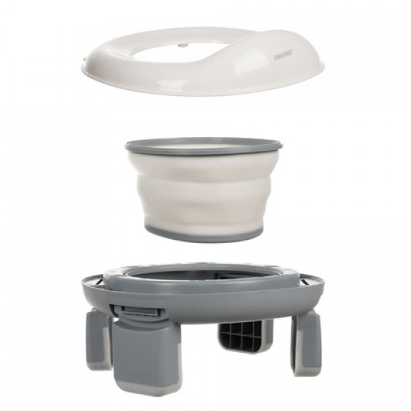 Складной горшок-WC накладка TRAVEL POTTY 25510 Складной горшок-WC накладка TRAVEL POTTY 25510-туалет ребёнка-bebis.lv