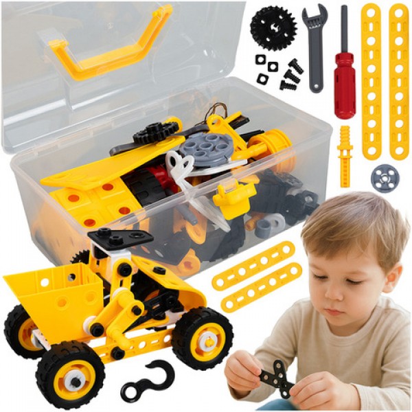 Konstruktors-mašīnas 100 el. DIY 26329 Konstruktors-mašīnas 100 el. DIY 26329-Rotaļlietas-bebis.lv