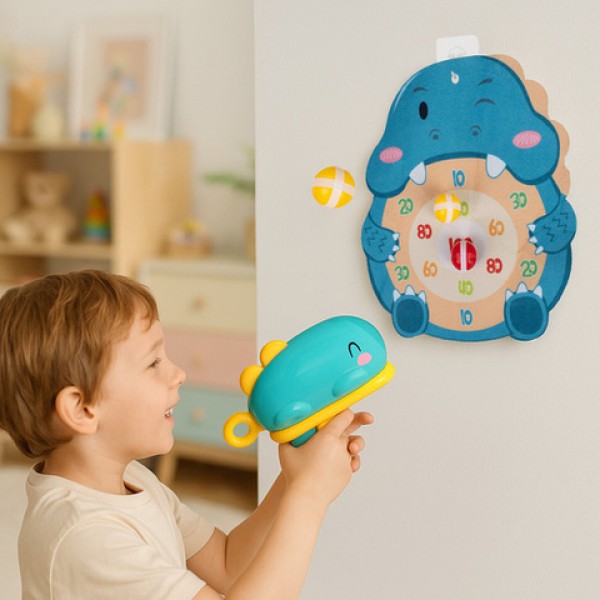 Игра-дарт с пистолетом DINOSAUR 26333--bebis.lv