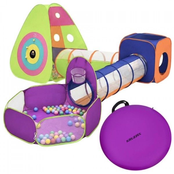 Children's tent with tunnel 5-in-1 27684-Rotaļlietas-bebis.lv