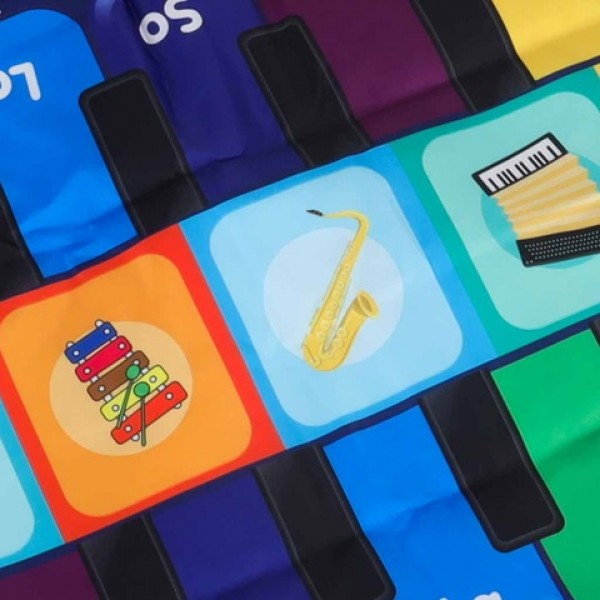 Children's interactive dance mat 8 instruments 10 melodies-Rotaļlietas-bebis.lv