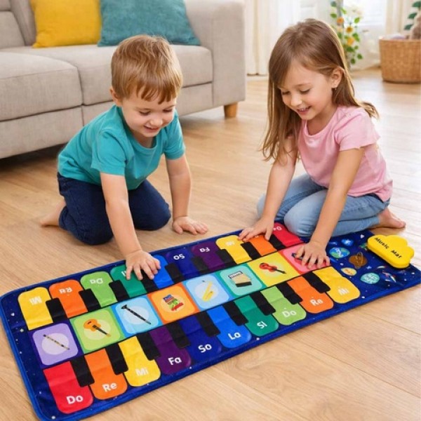Children's interactive dance mat 8 instruments 10 melodies-Rotaļlietas-bebis.lv