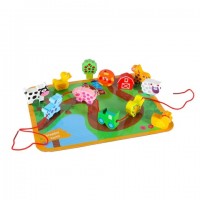 Деревянные фигурки для нанизывания ФЕРМА KX2940