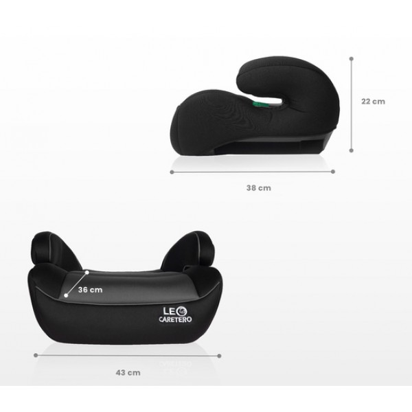 Автосиденье-бустер LEO graphite 125-150 см-Детские автосиденья-bebis.lv