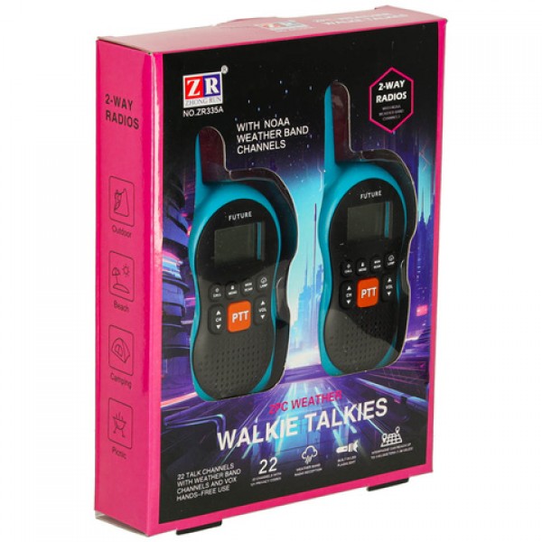 Рация WALKIE TALKIE, дистанция до 3-х км (KX3634) Рация WALKIE TALKIE, дистанция до 3-х км (KX3634)-Игрушки-bebis.lv