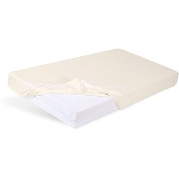 Palags trikotāžas mitrumnecaurlaidīgs 160x80 cm BEIGE (4272)-Gultas veļa un piederumi-bebis.lv