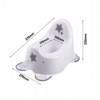 Bērnu podiņš STARS white