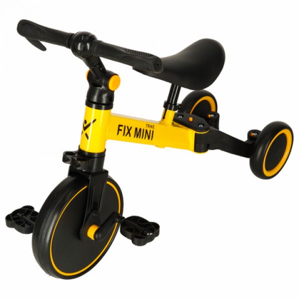 Беговел-велосипед "3-in1" TRIKE FIX yellow-Детский электротранспорт-bebis.lv