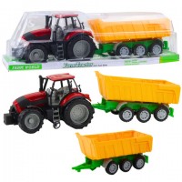  Tractor with yellow trailer 46 cm 58533