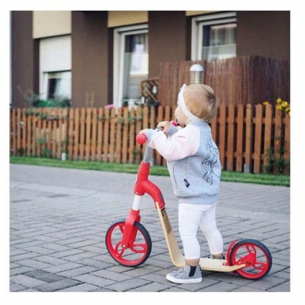 Balansa ritenis-skrejritenis EVO 360° red J02.006.1.1-Bērnu transportlīdzekļi-bebis.lv