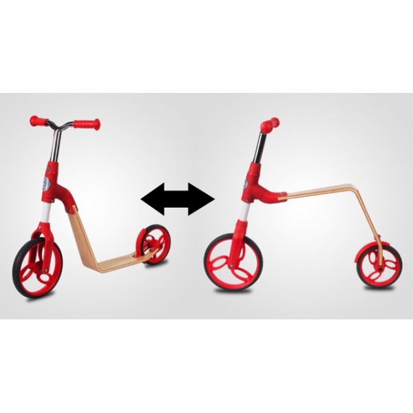 Balansa ritenis-skrejritenis EVO 360° red J02.006.1.1-Bērnu transportlīdzekļi-bebis.lv