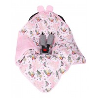 Ietinamā sedziņa autosēdeklim Pink Flowers (599)