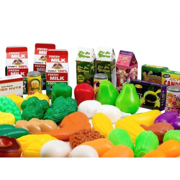 TOY FOOD PRODUCTS SET 120 el. 65517-Rotaļlietas-bebis.lv