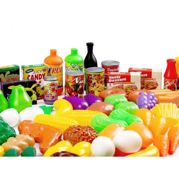TOY FOOD PRODUCTS SET 120 el. 65517-Rotaļlietas-bebis.lv