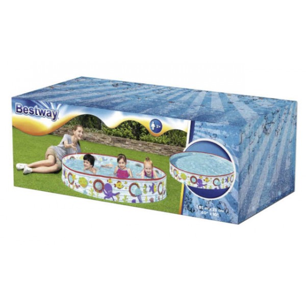 Baseins 152x25 cm Bestway 55029 (9874) Baseins 152x25 cm Bestway 55029 (9874)-Vannošana un peldēšana-bebis.lv