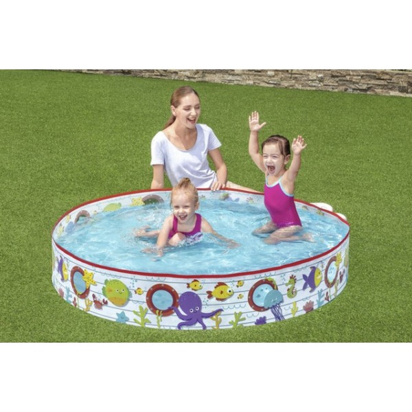 Baseins 152x25 cm Bestway 55029 (9874) Baseins 152x25 cm Bestway 55029 (9874)-Vannošana un peldēšana-bebis.lv