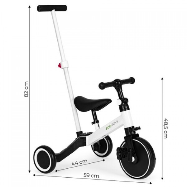 Velosipēds "2-in1" ar stumjamo rokturi 75563-Bērnu transportlīdzekļi-bebis.lv