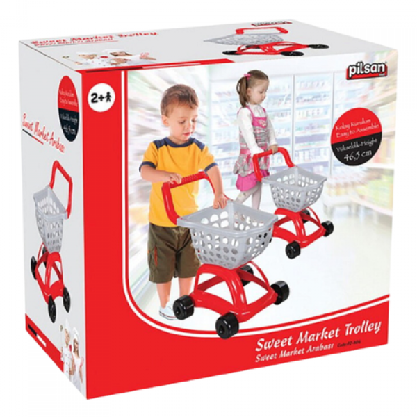 Тележка для покупок SWEET MARKET CART 76046-Игрушки-bebis.lv