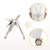 Krēsliņš NESTO grey 3-in1: barošanai,šūpošanai,atpūtai