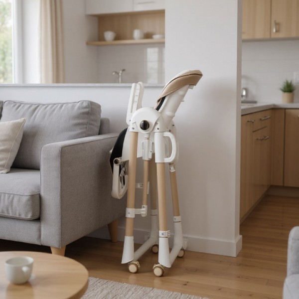 Krēsliņš NESTO beige 3-in1: barošanai,šūpošanai,atpūtai-Bērnu mēbeles-bebis.lv