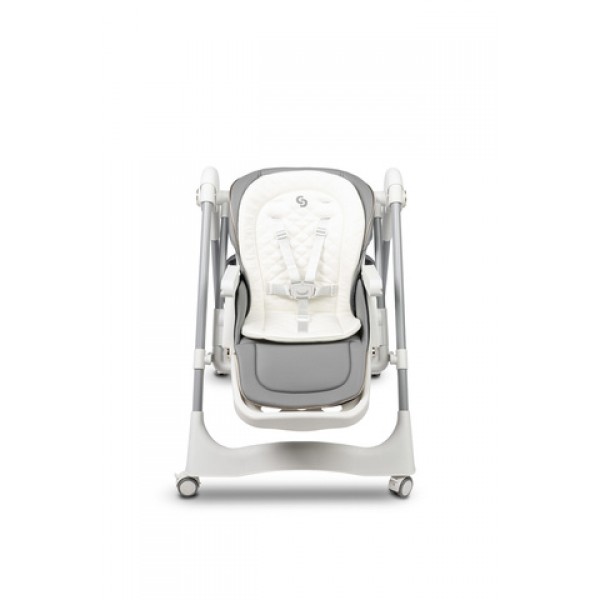 Krēsliņš NESTO grey 3-in1: barošanai,šūpošanai,atpūtai-Bērnu mēbeles-bebis.lv