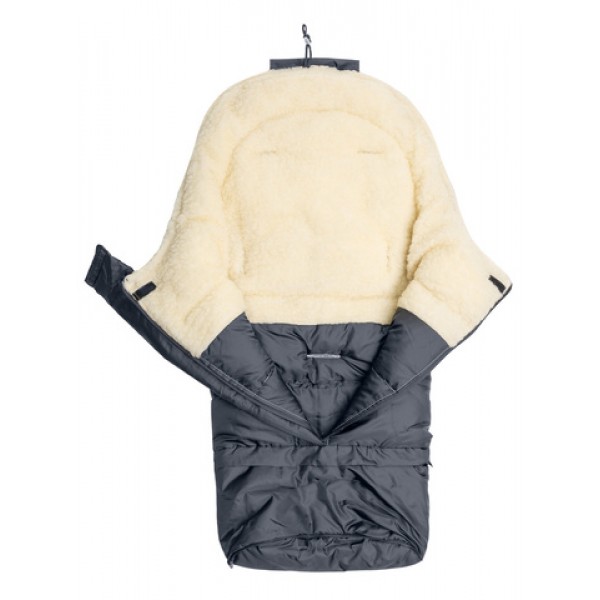 Guļammaiss COMBI WOOL 3in1 graphite (sillo-8477)-Ratiņi un piederumi-bebis.lv