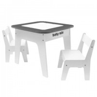 Детский стол и стул Baby mix Leaf Grey