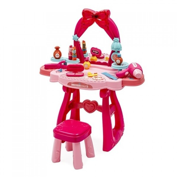 Детский туалетный столик с музыкой и стульчиком для кормления BABY MIX--bebis.lv