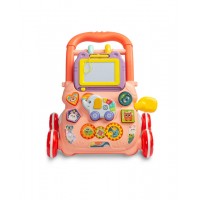 Stumjamā rotaļlieta-rati ZOO pink 9019