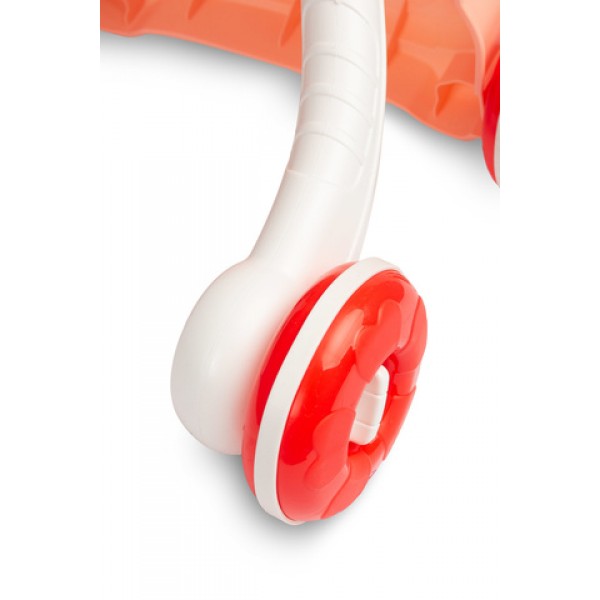 EDUCATIONAL TOY - PUSHER ZOO pink 9019-MAZUĻIEM (~0-5 gadi)-bebis.lv