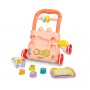 EDUCATIONAL TOY - PUSHER ZOO pink 9019-MAZUĻIEM (~0-5 gadi)-bebis.lv