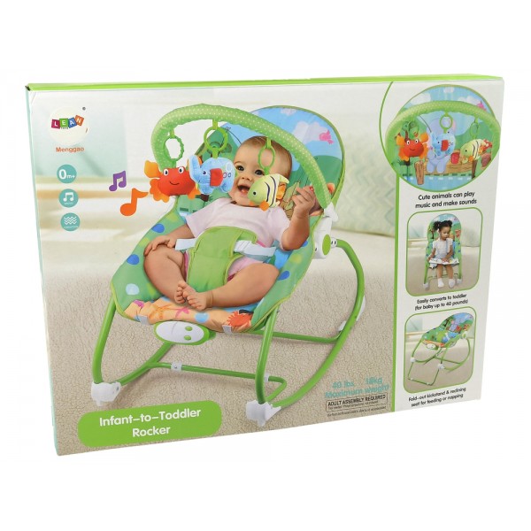 Кресло-качалка 2в1 (до 18 кг) 9489-Детская мебель-bebis.lv