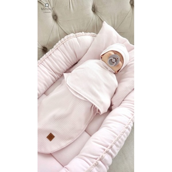 Ligzda-kokons MIMINU SOFT blue 98877-Preces māmiņai-bebis.lv