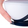 Suction bowl with spoon WHITE/GREEN-Feeding your baby-bebis.lv