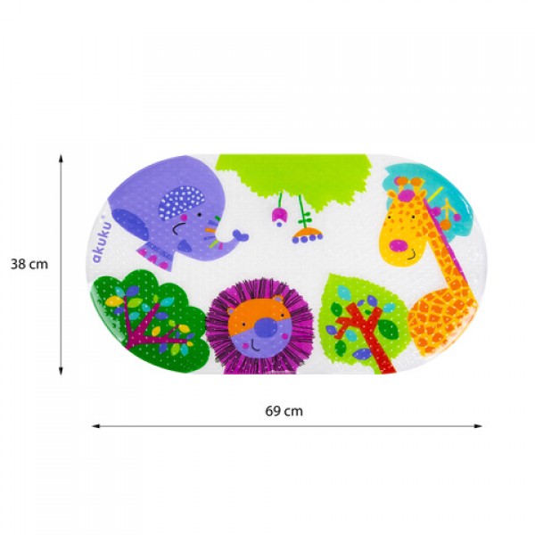 Нескользящий коврик 69x39 cm A0655-Купание и плавание-bebis.lv